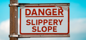 Danger: Slippery Slope Sign