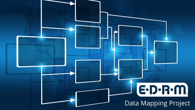 EDRM Data Mapping Project, with a flowchart diagram