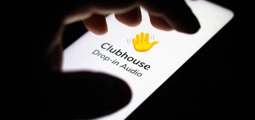 Clubhouse Drop in Audio app graphic