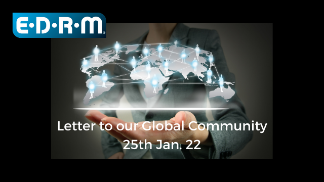EDRM Letter to our global community, 25 Jan 2022