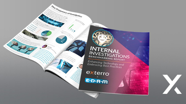 Interrnal Investigations, Exterro & EDRM Benchmark rreport.  Image credit: Exterro.