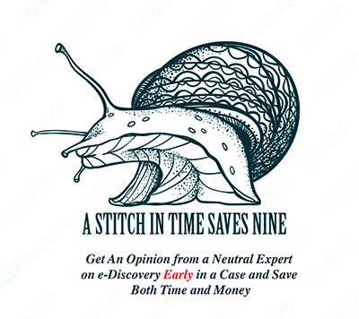 A stitch in time saves nine with a slug