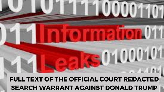 Ralph Losey posts redacted affidavit Mar a lago