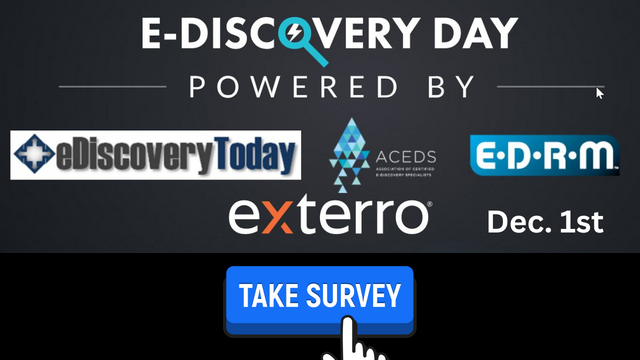 eDiscovery Day, Dec 1, Take Survey Now