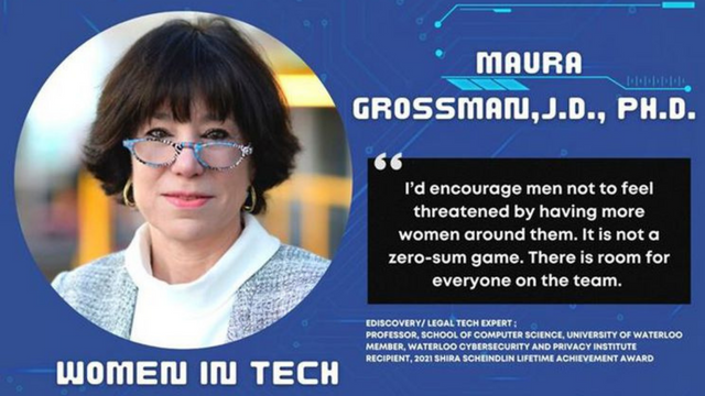 Unconscious Bias in STEM: Dr. Maura R. Grossman “I’d encourage men not to feel threatened by having more women around its not a Zero Sum game.