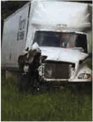 Truck picture after accident