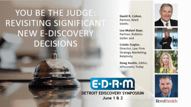 You Be the Judge Panel with David Cohen, Cristin Traylor, Lea Bays and Doug Austin--Detroit Symposium