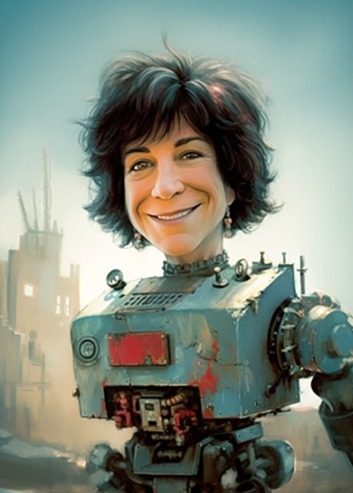 Maura Grossman as robot