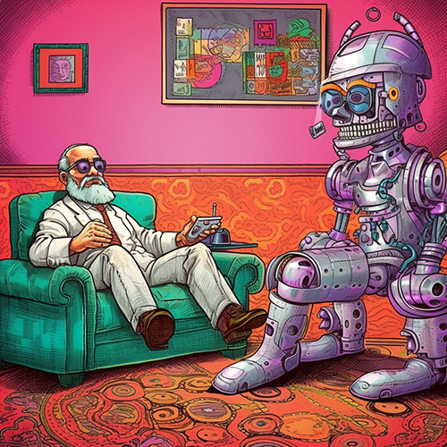 Freud and another crazy robott
