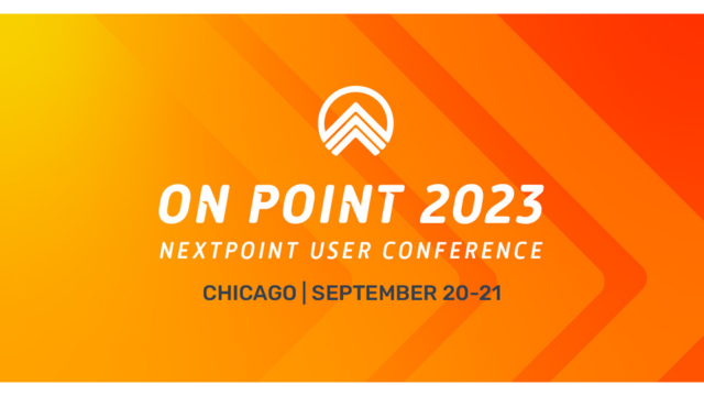 On Point 2023 Nextpoint's User Conference