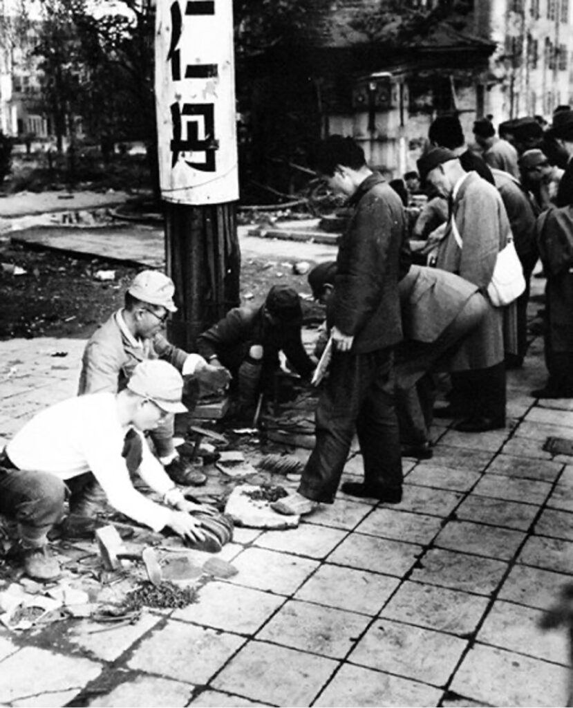 Street photo in WWII Japan