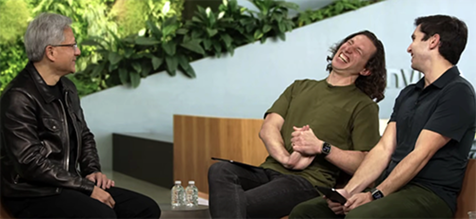 Interview of Jensen, laughter