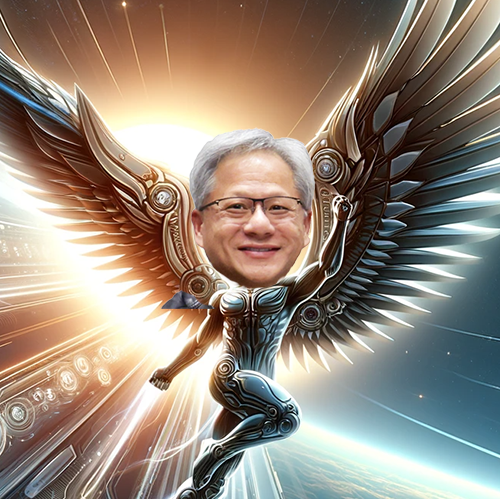Jensen Huang as Icarus