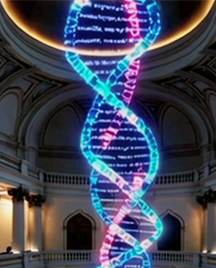 Neon like DNA helix