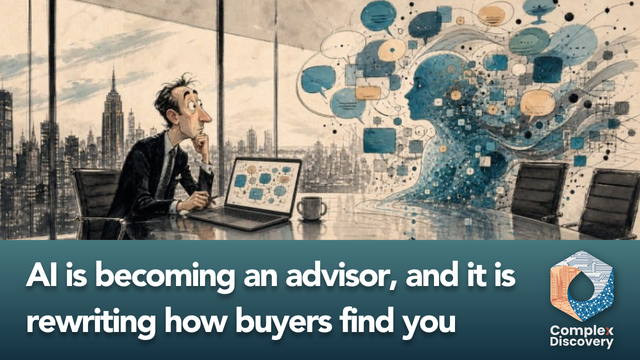 AI is becoming an advisor, and it is rewriting how buyers find you, ComplexDiscovery.