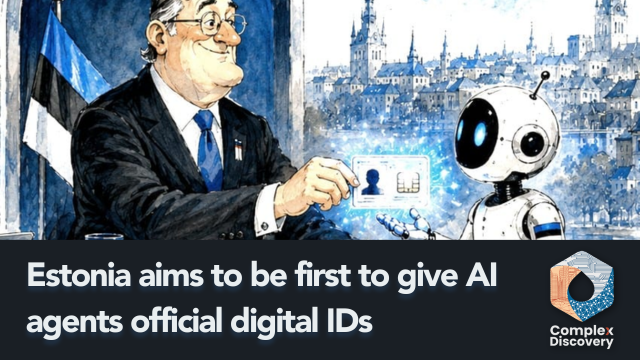 Estonia aims to be first to give AI agents official digital IDs, ComplexDiscovery.