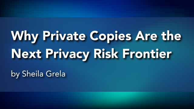 Why Private Copies Are the Next Privacy Risk Frontier, by Sheila Grela.