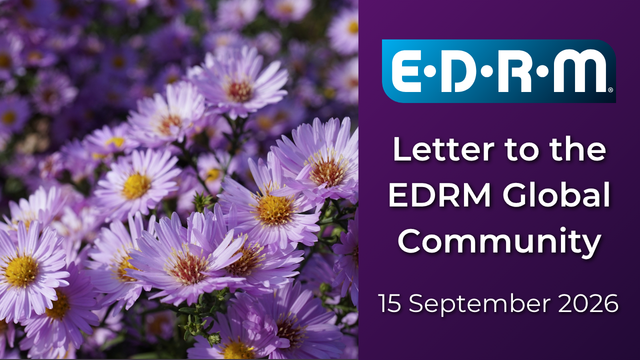 Weekly Letter to Our EDRM Global Community – 15 September 2026