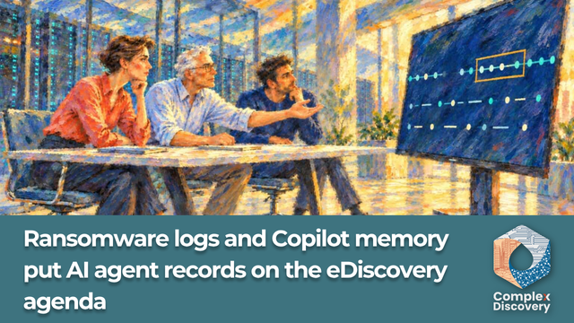 Ransomware logs and Copilot memory put AI agent records on the eDiscovery agenda